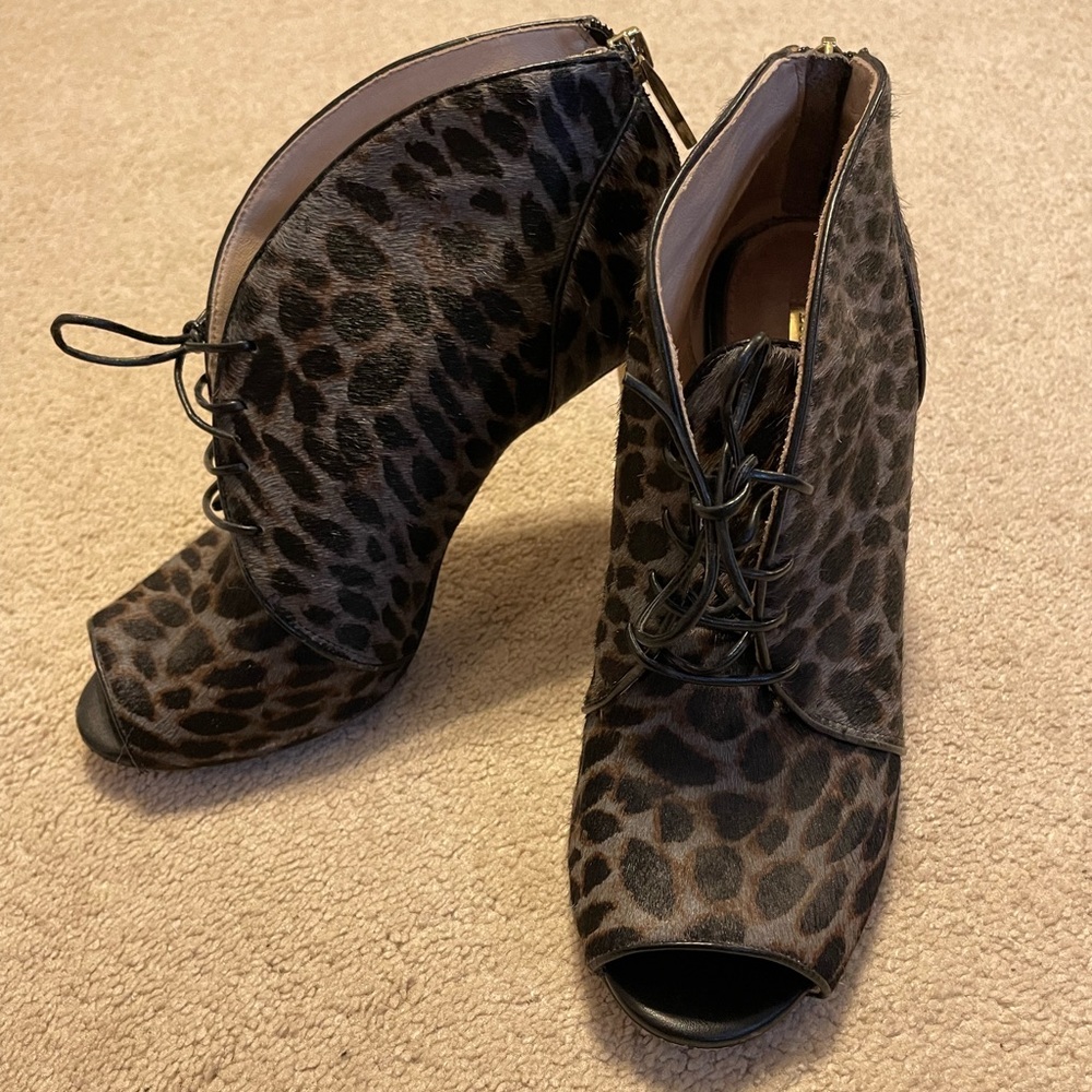 Animal Print Booties